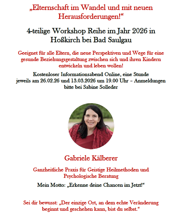 Workshop Eltern-Kind in Hoßkirch 2026
